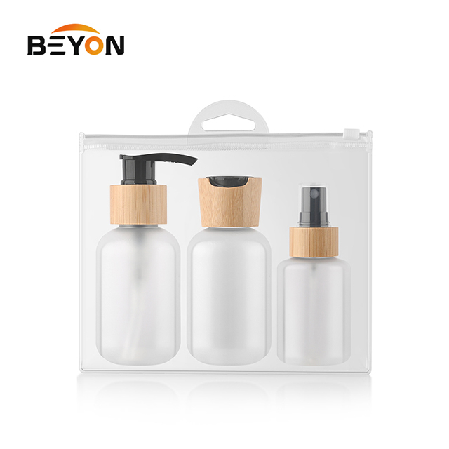 3 PCS Cosmetic Shampoo Leakproof Travel Bottles Set travel Toiletry Bottle Pack Travel Set Kit