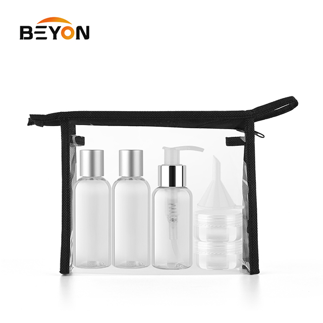 5pcs PET lotion spray travel cosmetic bottle set kit for personal care