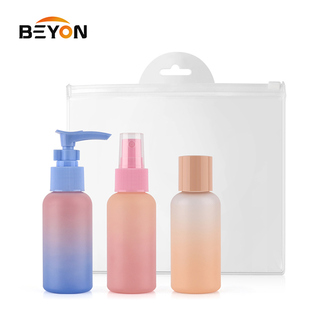 travel set travelling bottle sets facoroty price Mini travel bottle set for cosmetic packaging 