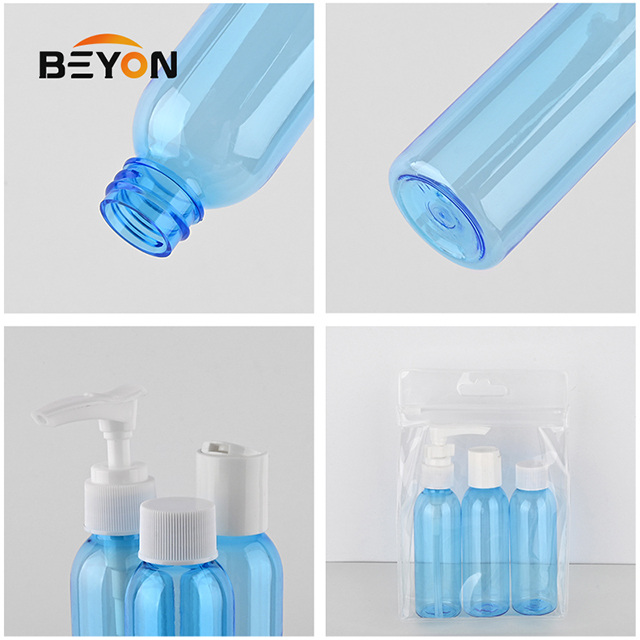 3pcs Travel Bottles Containers Travel Bottle Kit Set for Toiletries and Makeup with Travel Bag