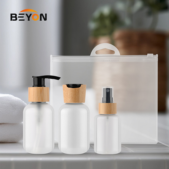 3 PCS Cosmetic Shampoo Leakproof Travel Bottles Set travel Toiletry Bottle Pack Travel Set Kit