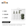 5PCS small clear plastic travel bottle and jar set plastic travel bottle kit