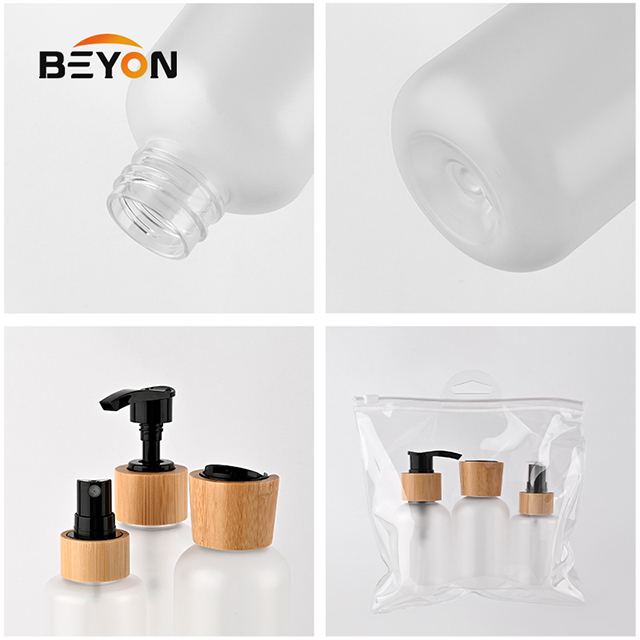3 PCS Cosmetic Shampoo Leakproof Travel Bottles Set travel Toiletry Bottle Pack Travel Set Kit