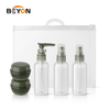 5PCS small clear plastic travel bottle and jar set plastic travel bottle kit