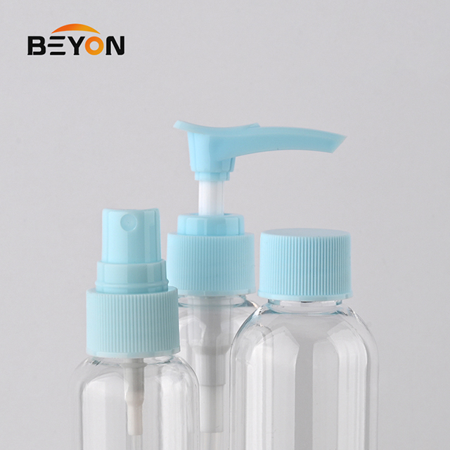 Customized Color girl cheap pet bottle and jar cosmetic bottle travel set kit