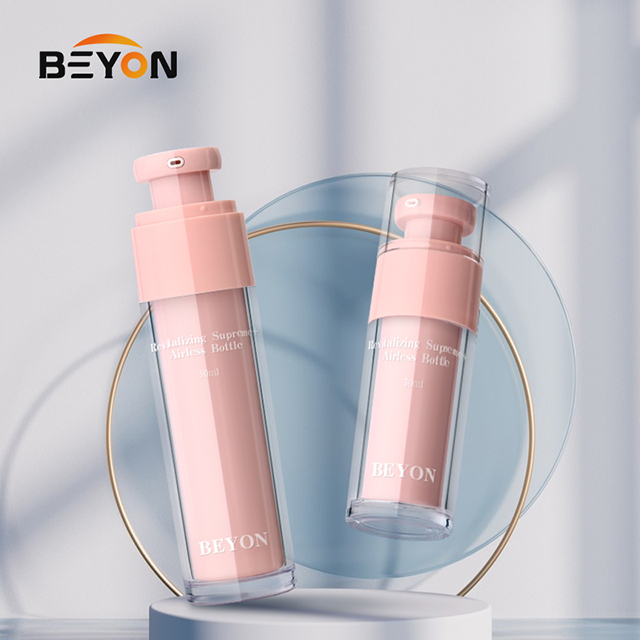 Cosmetic Packaging Luxury Lotion Airless Pump Plastic Bottle Skincare Face Foundation 30ml 50ml Airless Pump Bottle