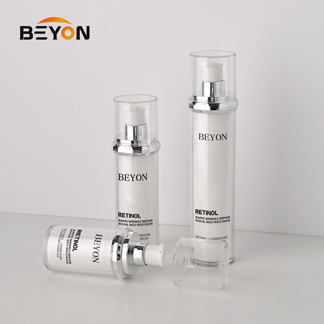 Custom logo AS PP Luxury Cosmetic Shampoo Sunscreen Body Care Lotion 15ml 30ml 50ml Airless Serum Pump Bottle