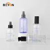 Empty Transparent PET Plastic Cylinder Bottles for Shampoo Lotion Skincare Custom Cosmetic Packaging Wholesale