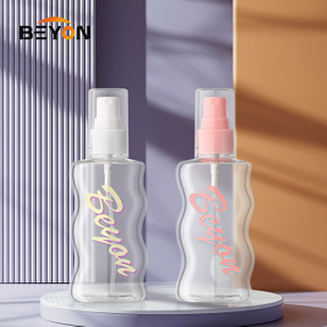 Special-shaped Square Luxury Perfume Bottle Glass Pump Sprayer wave shape