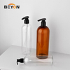 1000ml PET Squeeze Plastic Bottle Twist Top Cap Custom Logo Pump for Hair Oil Shampoo Lotion Skin Care Serum 470ml、760ml、1000ml