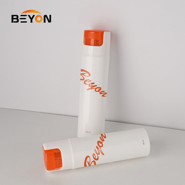 Vacuum Lotion Pump Bottle Custom Printing Rotating Airless Cosmetic Bottles