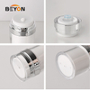 Plastic Vacuum Cream Jars Airless Press Pump Bottle 15g 30g 50g 100g Cosmetic Packaging Container for Skincare Face Cream Lotion