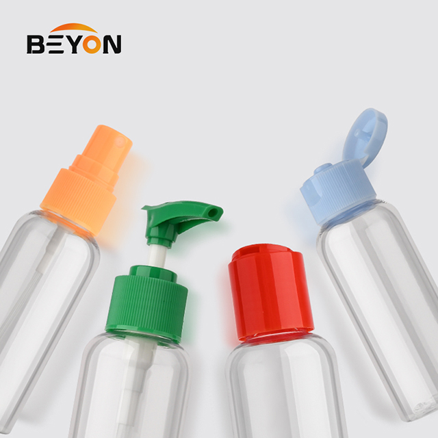4pcs/set Eco Friendly PET OEM Travel Bottles Set for Toiletries Portable Cosmetic Empty Plastic Travel Bottle Kit