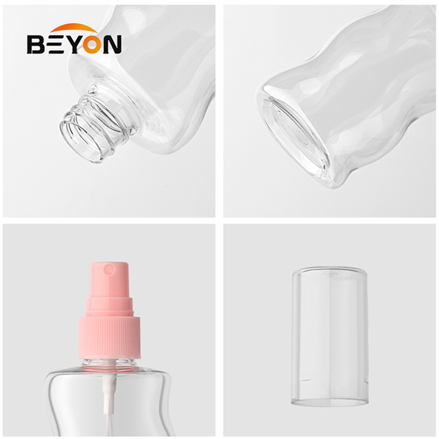 Special-shaped Square Luxury Perfume Bottle Glass Pump Sprayer wave shape