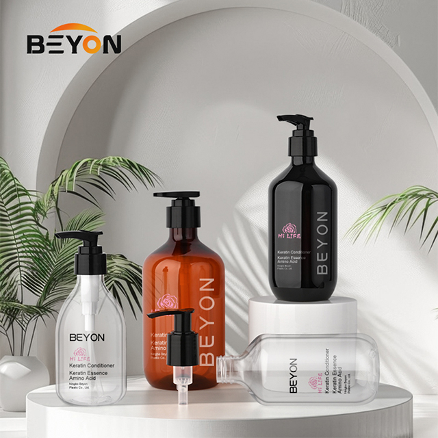 High-End 200ml 265ml 300ml 510mlPET Plastic Pump Bottle for Hotel Shampoo 500ml Bottle for Lotion Milk Shower Gel