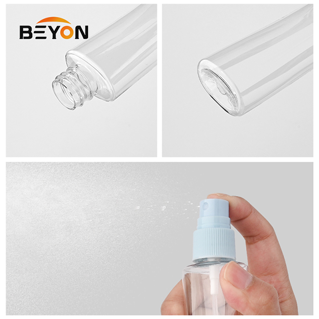 Factory Direct Sales of 60ml Transparent PET Waist-cinching Plastic Bottle High-end Little Waist Perfume Lotion Essence Bottle