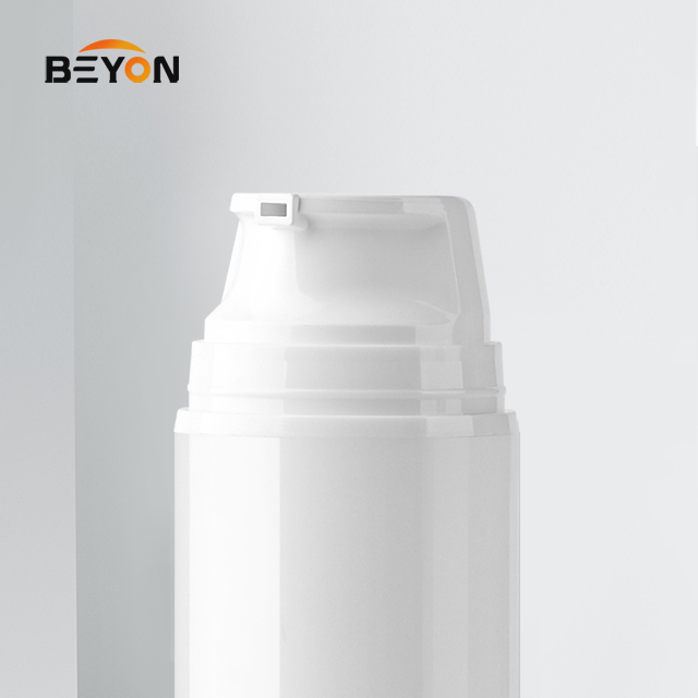 plastic airless lotion bottle 50ml 75ml 100ml 150ml custom round bottle airless pump lotion bottle 