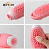 Silicone Liquid Containers for Shampoo Conditioner Lotion Easy to Squeeze Travel Bottles with Hair Brush