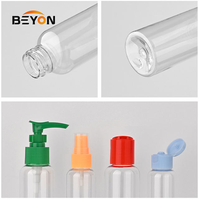 4pcs/set Eco Friendly PET OEM Travel Bottles Set for Toiletries Portable Cosmetic Empty Plastic Travel Bottle Kit