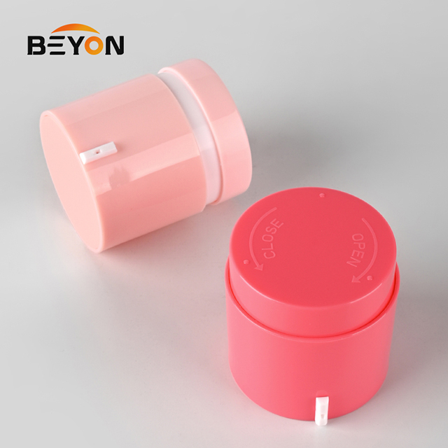 50ml colour Airless Plastic Cream Bottle Cosmetic Airless Cream Jar