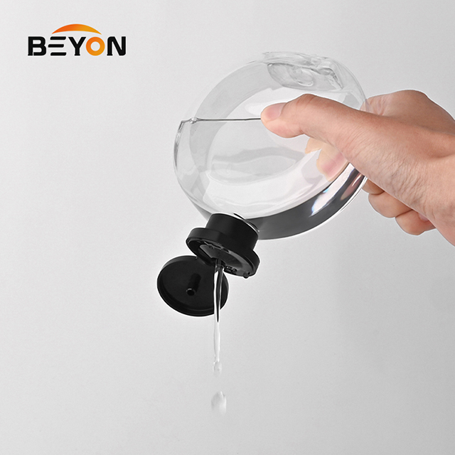 Wholesale Customized Luxury Empty clear Round 320ml with Lid Refillable Round Perfume Bottle