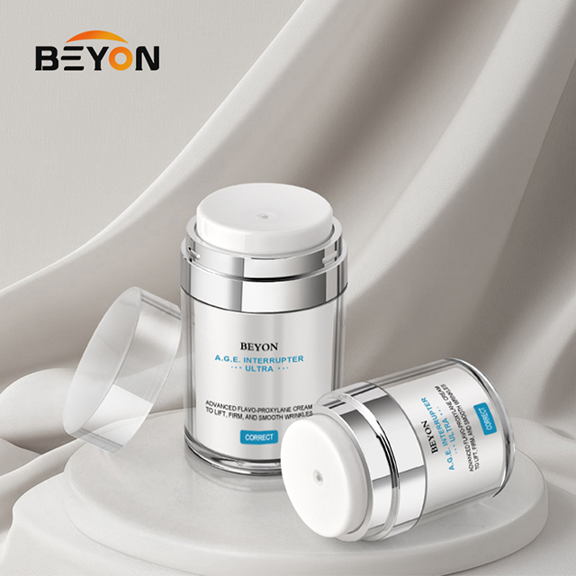 Plastic Vacuum Cream Jars Airless Press Pump Bottle 15g 30g 50g 100g Cosmetic Packaging Container for Skincare Face Cream Lotion