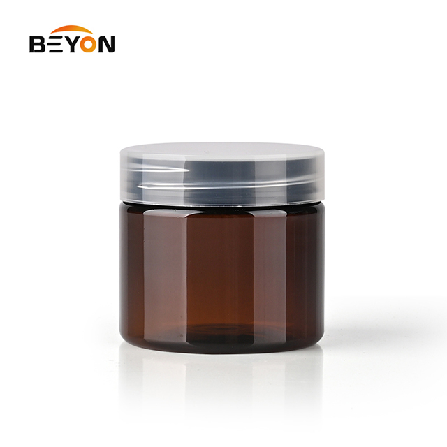 cream jar 60ml 80ml 120ml 150ml clear pet plastic cosmetic cream jar Cosmetic Container 