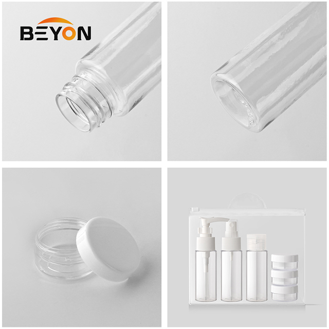 Leak-Proof Toiletry Containers Cosmetic Travel Cosmetic Packing Bottle Kit Custom Travel Bottle Set Plastic Travel Bottles