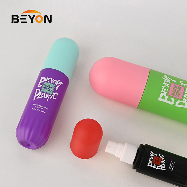 Customized Transparent Plastic PET Pump Dispenser Sustainable Empty Lotion Capsule Bottle for Skin Care Custom Logo