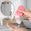 Portable Outdoor Reusable Squeeze Lotion Bottle Silicone Brush-Shaped Refill Travel Dispenser Bottle 