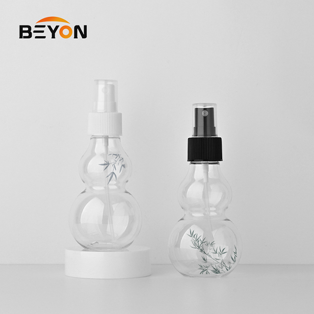 Manufacturer Customized 100ml PET Transparent Special-Shape Plastic Bottle with Pump Seal Irregular Bottle Body 