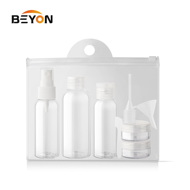 Plastic Bottle Travel Kit Pet Jar Set Daily Care Travel Set Travelling Bottle Sets Facoroty Price