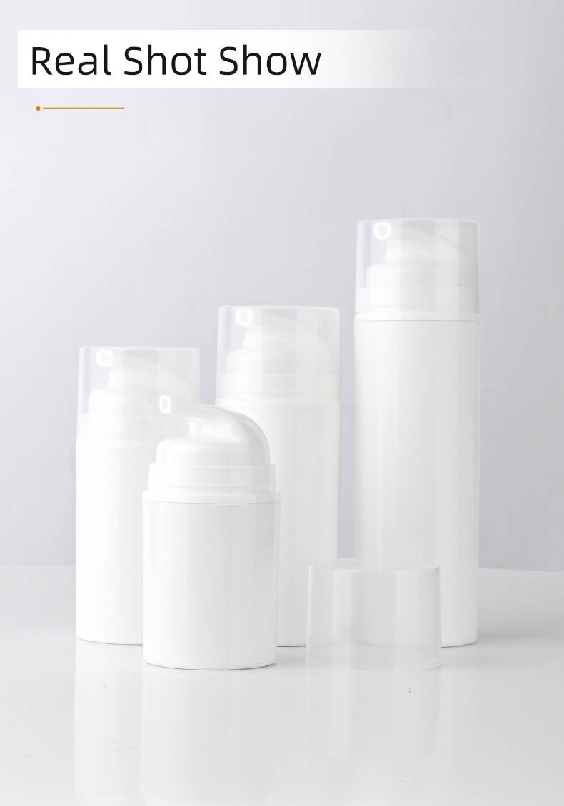 plastic airless lotion bottle