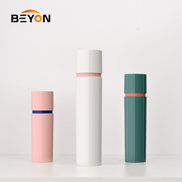Airless Pump Bottle Customization Logo Cosmetic Bottle Plastic Luxury Skin Care Packaging Custom Screen Printing PP 