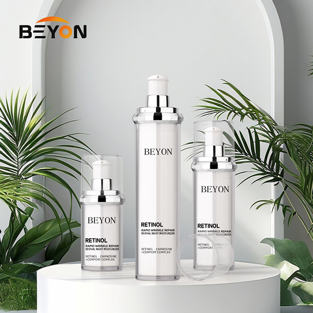 Custom logo AS PP Luxury Cosmetic Shampoo Sunscreen Body Care Lotion 15ml 30ml 50ml Airless Serum Pump Bottle