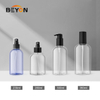Empty Transparent PET Plastic Cylinder Bottles for Shampoo Lotion Skincare Custom Cosmetic Packaging Wholesale