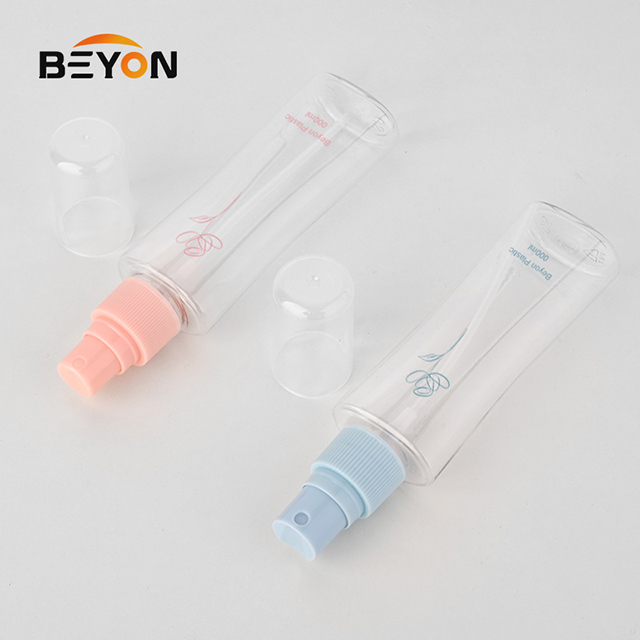 Factory Direct Sales of 60ml Transparent PET Waist-cinching Plastic Bottle High-end Little Waist Perfume Lotion Essence Bottle