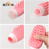 Portable Outdoor Reusable Squeeze Lotion Bottle Silicone Brush-Shaped Refill Travel Dispenser Bottle 