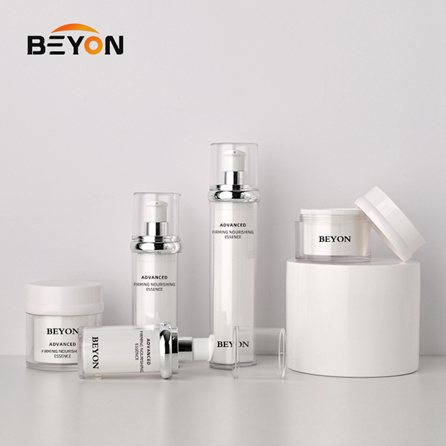 Customizable 15/30/50ml AS PP Plastic Cosmetic Packaging Lotion Serum Shampoo Airless Bottle with Airless Pump