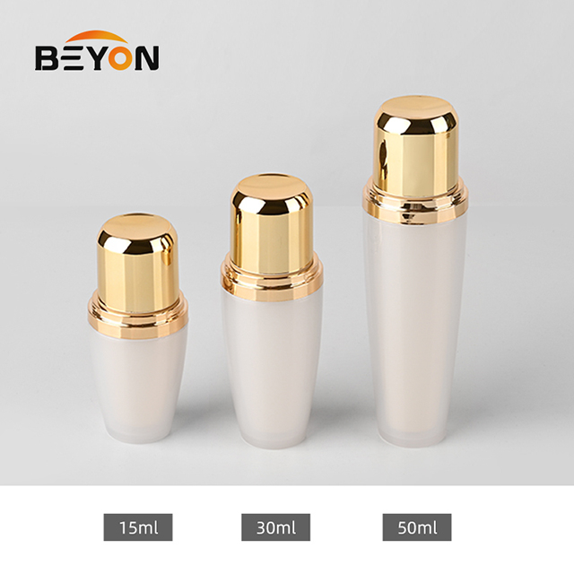 15ml 30ml 50ml cosmetic lotion bottle in stock golden cosmetic bottle
