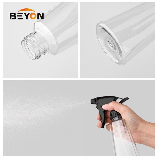 240ml PET Plastic Trigger Sprayer Watering Can with Hand Pressure Pump Succulent Mister Mist Bottle