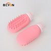 Portable Outdoor Reusable Squeeze Lotion Bottle Silicone Brush-Shaped Refill Travel Dispenser Bottle 