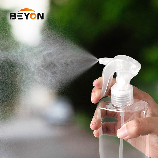 Customized 310ml disinfectant trigger spray bottle, mouse spray bottle, PET plastic garden flower watering bottle