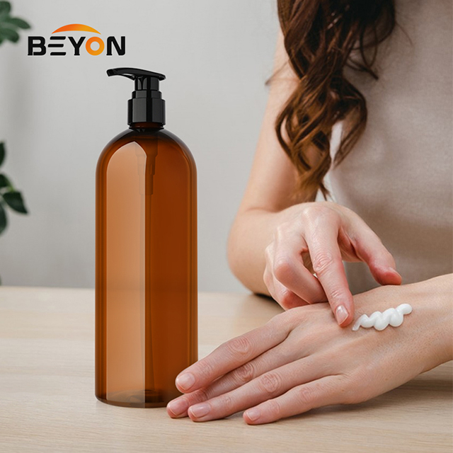 1000ml PET Squeeze Plastic Bottle Twist Top Cap Custom Logo Pump for Hair Oil Shampoo Lotion Skin Care Serum 470ml、760ml、1000ml