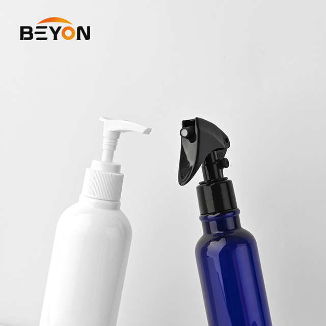  Amber Transparent Flat Cylinder Pet Plastic 160ml 230ml 300ml 350ml Fine Mist Spray Bottle Trigger Spray