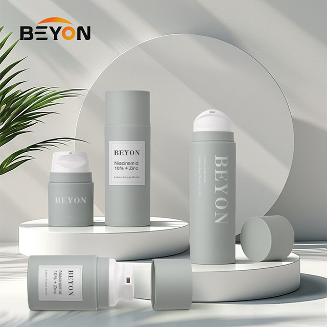 Plastic Packaging Cosmetic Container Body Cream Airtight Screw Cap Airless Pump Lotion Bottle
