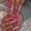 Wholesale 24pcs Hand Painted Gel Press Nails Beautiful Luxury Customized Design Handmade Press on Nails