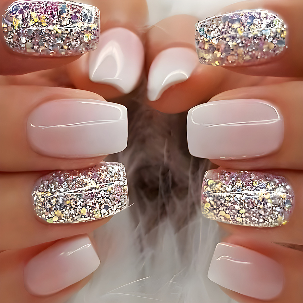 Custom 24Pcs Luxury Acrylic Nails Press on with Luxury False Nails Package Box Private Label Wholesale Gel Press on Nails