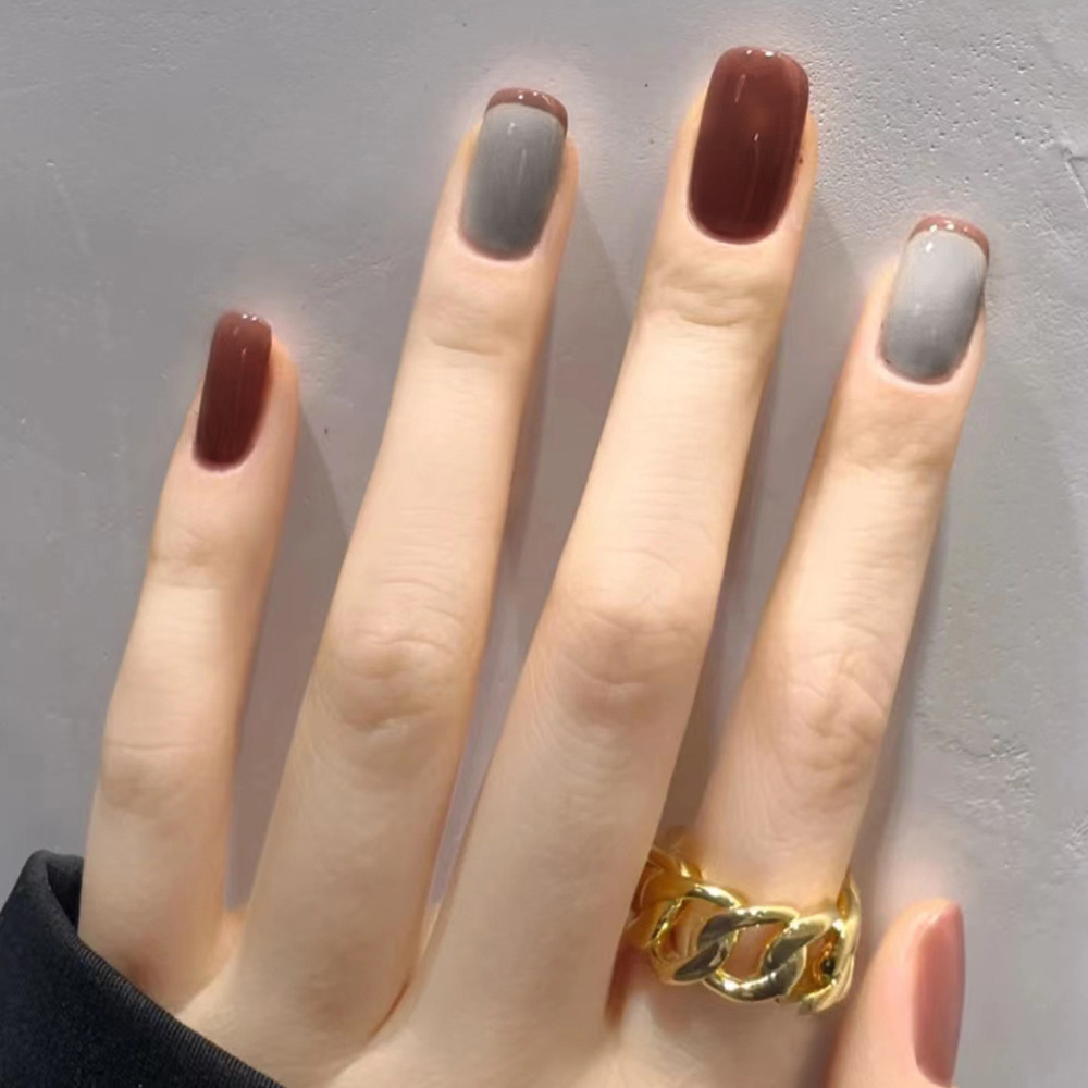 Custom 24Pcs Luxury Acrylic Nails Press on with Luxury False Nails Package Box Private Label Wholesale Gel Press on Nails