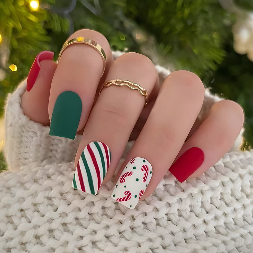 Christmas Nail Products Artificial Nails Nail for Girls Press on Nails Nails Design Art Marnicure